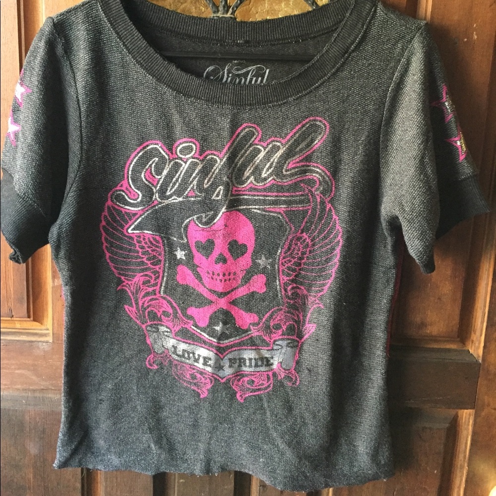 Sinful Affliction half sleeve shirt